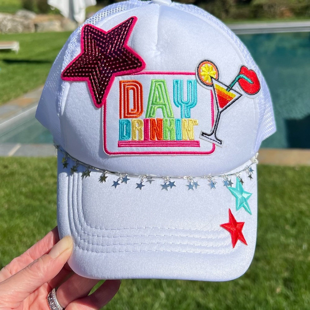 Fun hand made trucker hat with adjustable strap